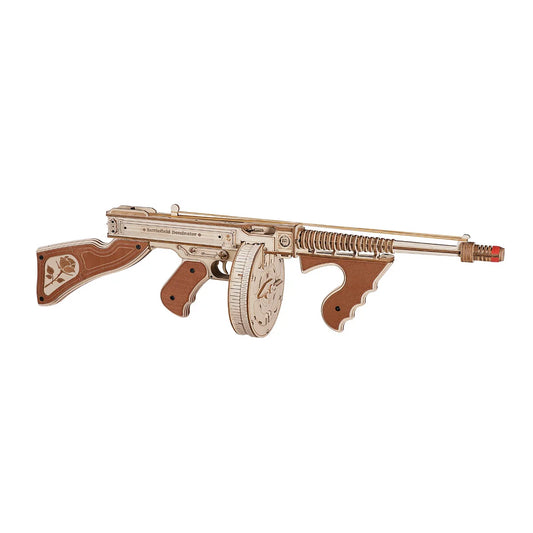 Thompson Submachine Gun 3D Wooden Puzzle for Adults and Teens