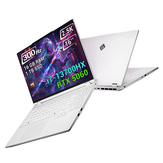 Gaming Laptop 16 inch Intel i7 13700HX 16C/24T 5GHz CPU RTX 5060 2.5K 300Hz 16GB DDR5 1TB PCIe 4.0 SSD Gamer Laptop