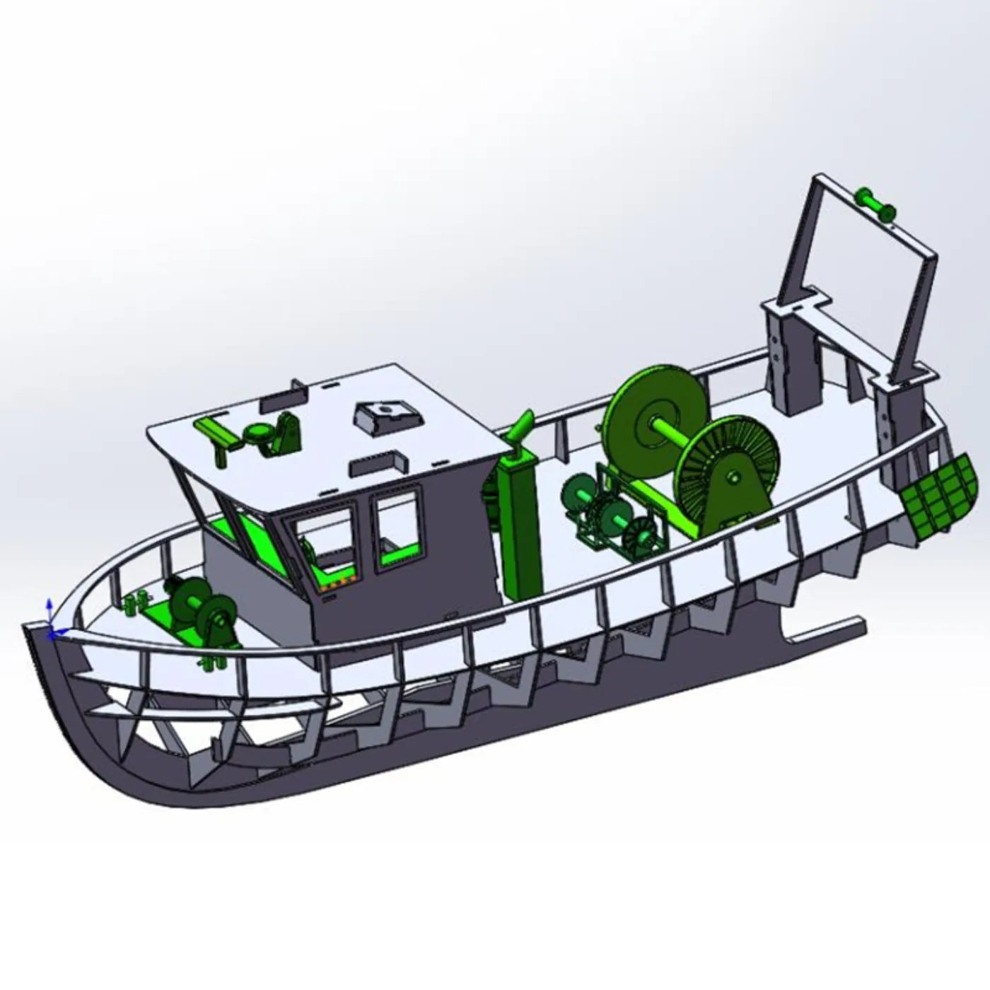 1/8 scale RC Small Fishing Ship