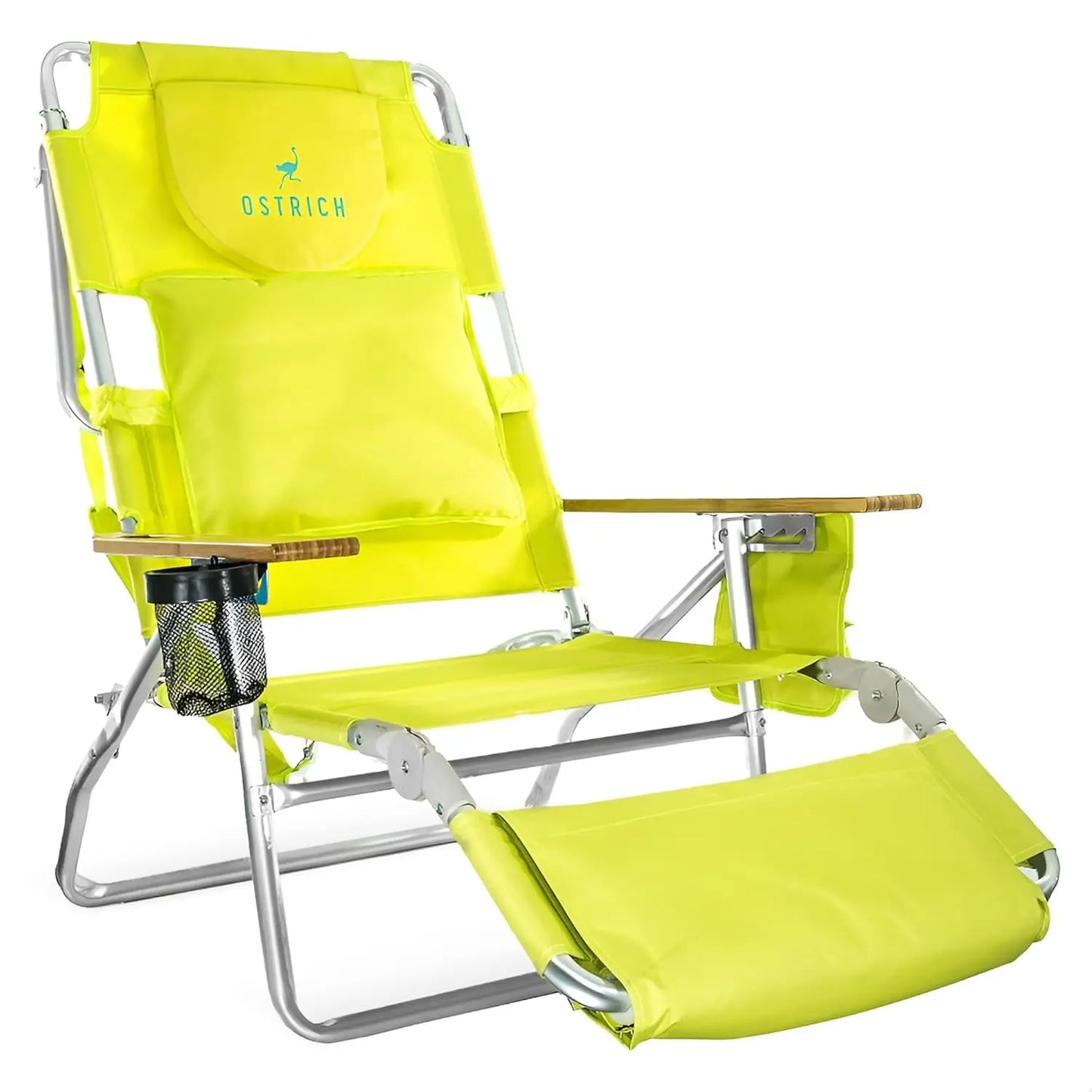 The Deluxe 3 in 1 Lightweight Lawn Beach Reclining Lounge Chair with Footrest, Outdoor Furniture for Patio, Customized