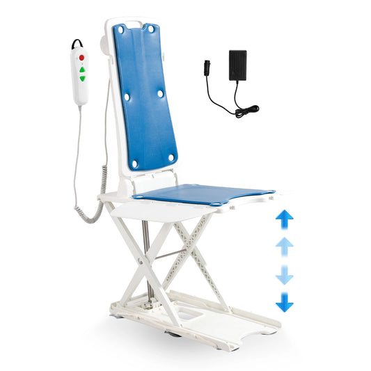 Electric Chair Lift Devices to Lift Elderly or Patients off Floor, Height Adjustable, Support Up to 310 LBS