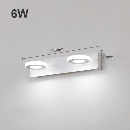 Modern Bathroom LED Vanity Light Wall Mounted Indoor Lamps