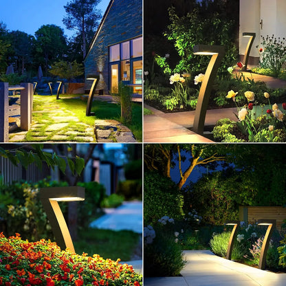 6 Pack Bright Solar Outdoor Lights Auto On/Off for Outside Landscape, Path, or Yard