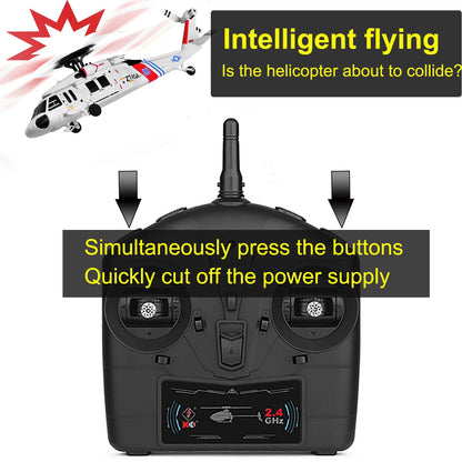 Remote Controlled Helicopter 2.4Ghz 4CH RC Helicopter Heli 6-Axis Gyroscope Optical Flow Position