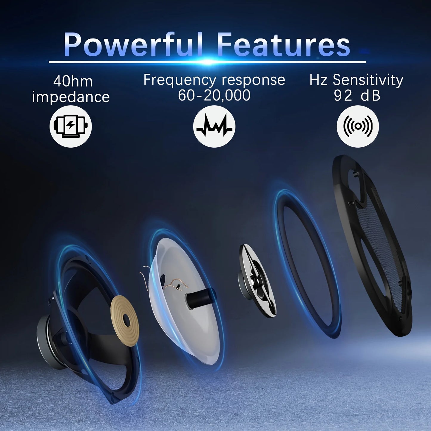 6x9" 3-Way Coaxial Car Audio Speakers