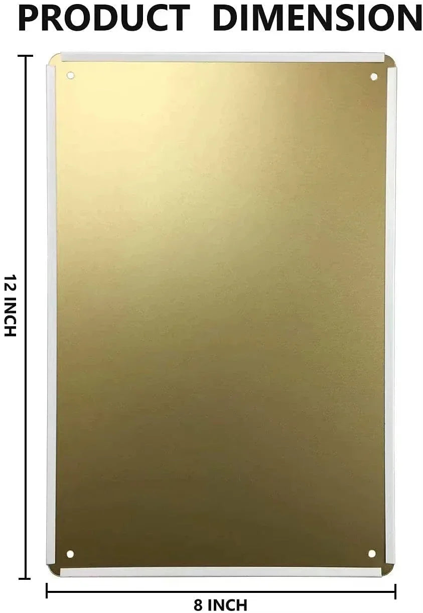 3D Flat, Christmas and Christmas Eve Metal Wall Decoration 8x12