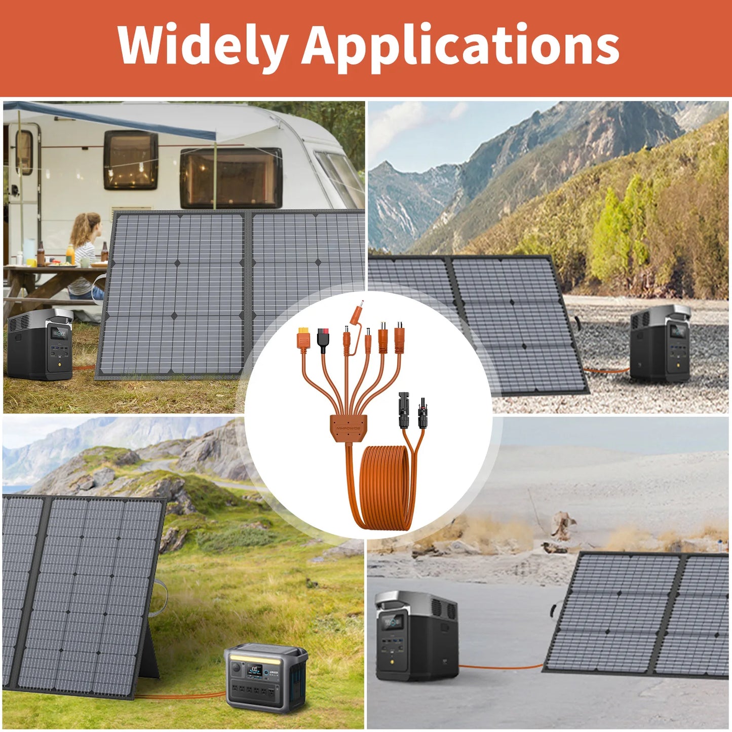 Solar Photovoltaic Panel Adaptor Cable
