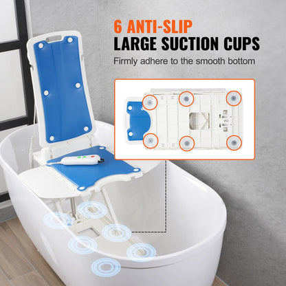 Electric Chair Lift Devices to Lift Elderly or Patients off Floor, Height Adjustable, Support Up to 310 LBS