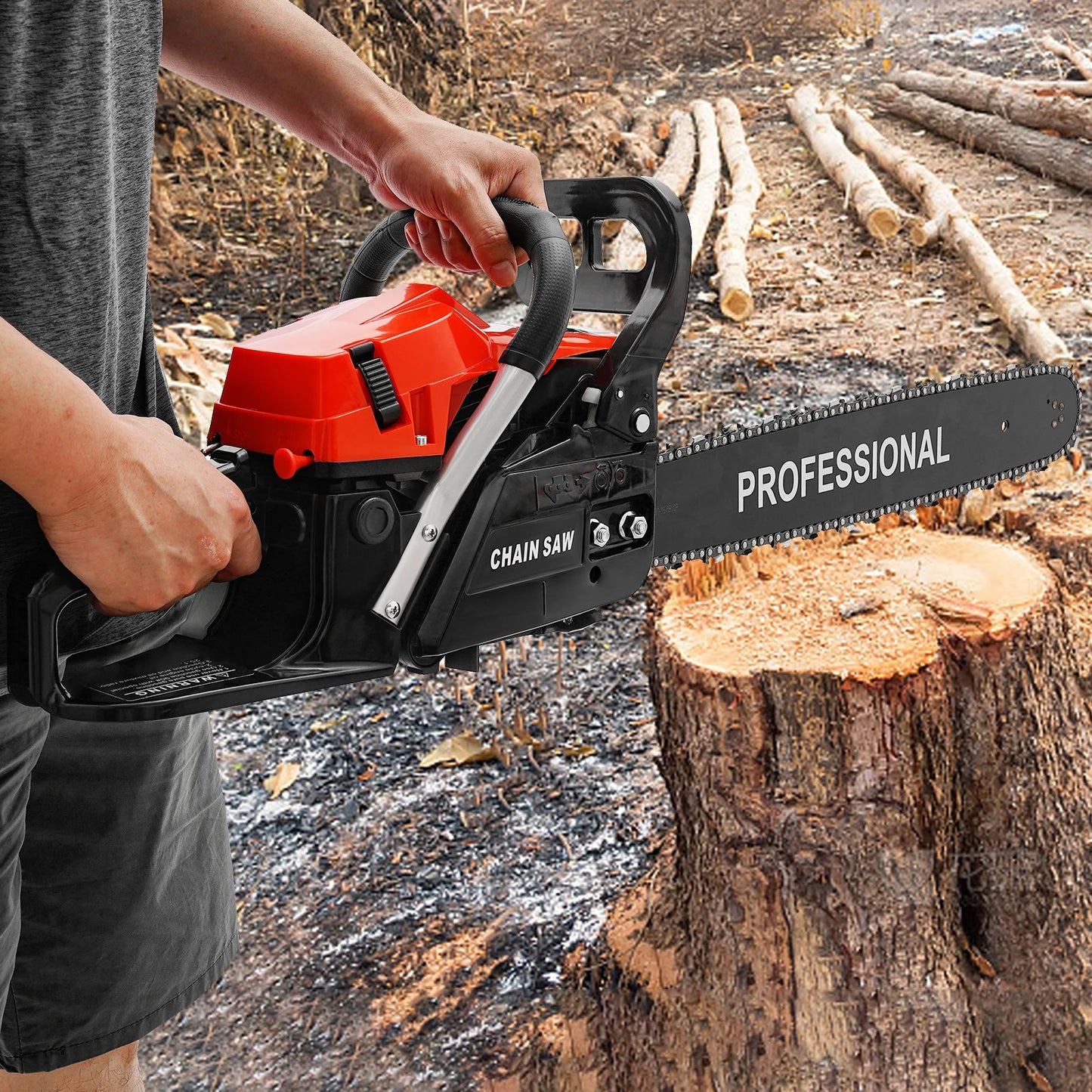20 Inch Handheld Gasoline Chainsaw