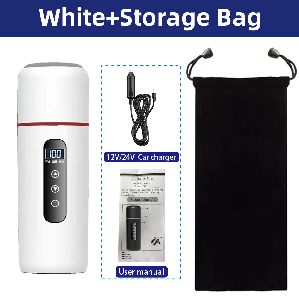 Portable Car Heating 500ml Travel Thermal Cup