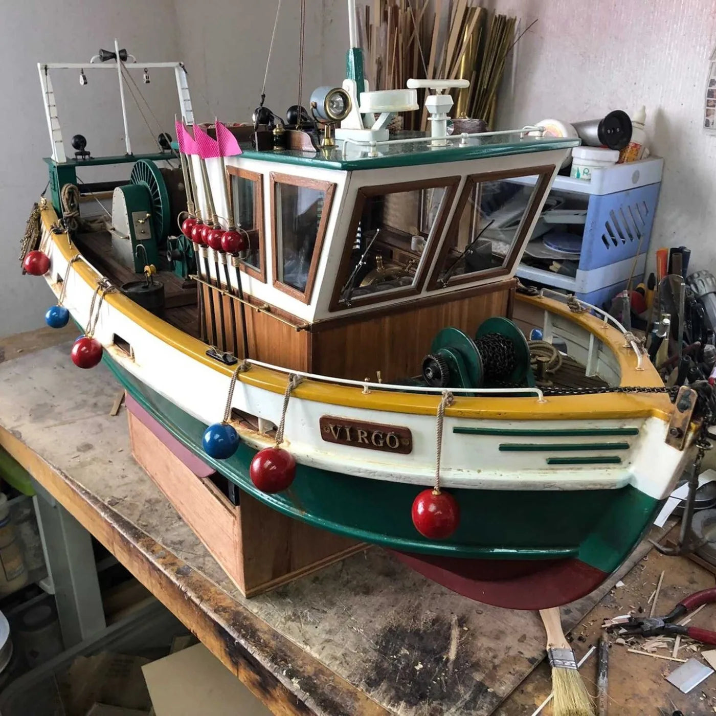 1/8 scale RC Small Fishing Ship