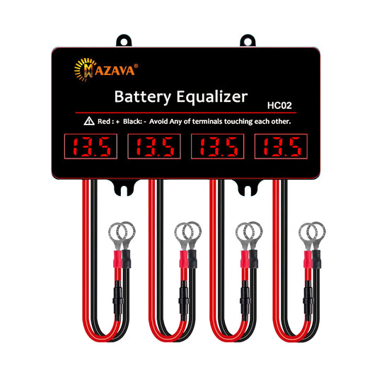Mazava HC02 LED Display Battery Equalizer for 4 x 12V Batteries Balancer 4S Active Voltage Lead Acid  Li li-ion LiFePO4 Battery