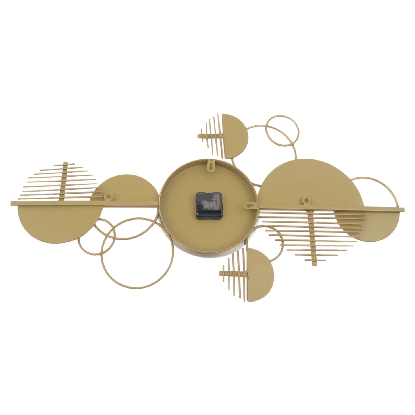 Creative Modern Metal Wall Clock, for Living Room, Bedroom, Gold