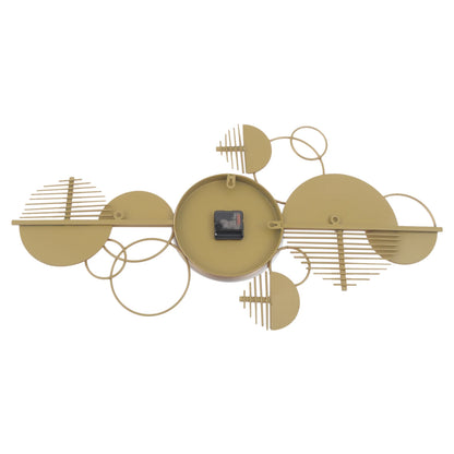 Creative Modern Metal Wall Clock, for Living Room, Bedroom, Gold
