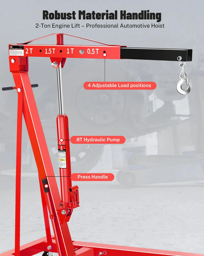 4400 Lb. Heavy Duty Engine Hoist