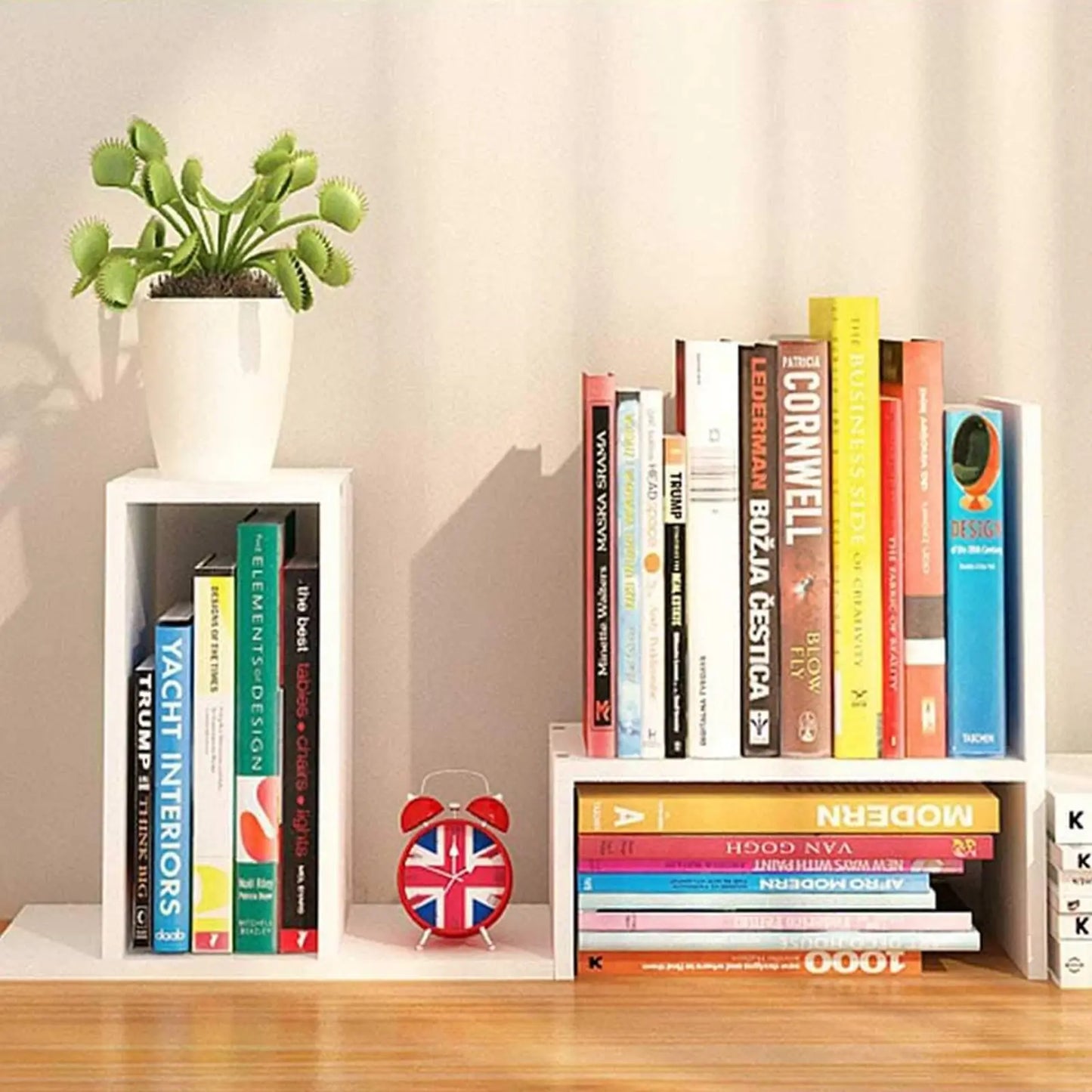 Desktop Organizer With Adjustable Shelves