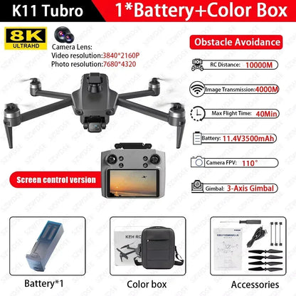 Cole Professional Turbo Drone Aerial 8K HD Dual Camera with Built-in Airdrop Intelligent Obstacle Avoidance