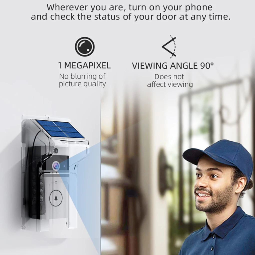Video Doorbell Camera With Solar Power