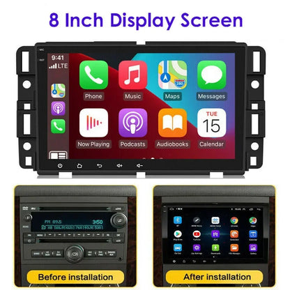8 Inch Car Stereo Radio GPS Navi Compatible for Chevy Express 2500 3500 2019-2024 Android 13 Fit For Carplay&Android Auto