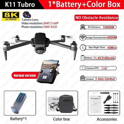 Cole Professional Turbo Drone Aerial 8K HD Dual Camera with Built-in Airdrop Intelligent Obstacle Avoidance