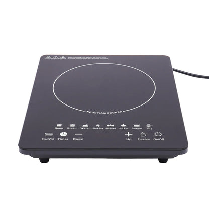 Electric Induction Cooktop, 8 Power Levels, Touch Control Burner 180min Timer Portable Stove for Home or RV