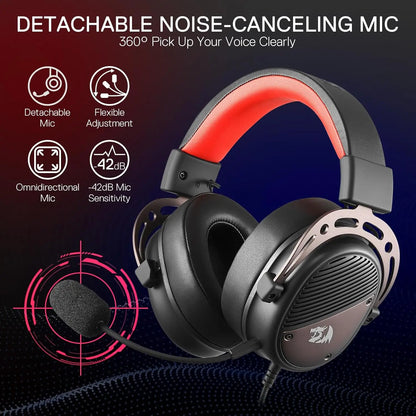 USB Wired Gaming Noise-Canceling, Microphone, Headset