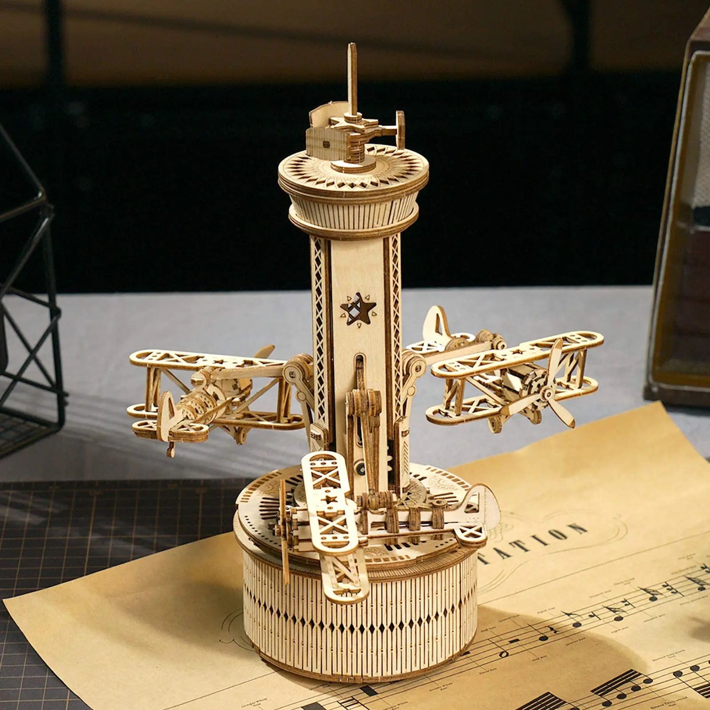 3D Wooden Musical Box Puzzles for Adults