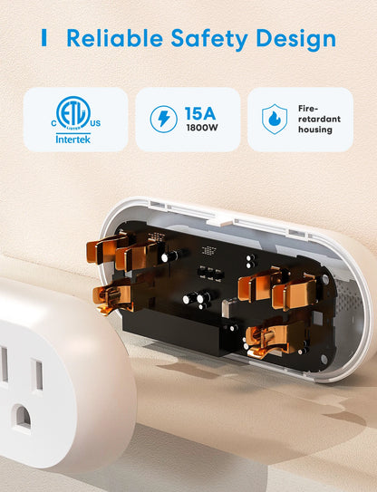 2 In 1 WiFi Dual Smart Plug Outlet