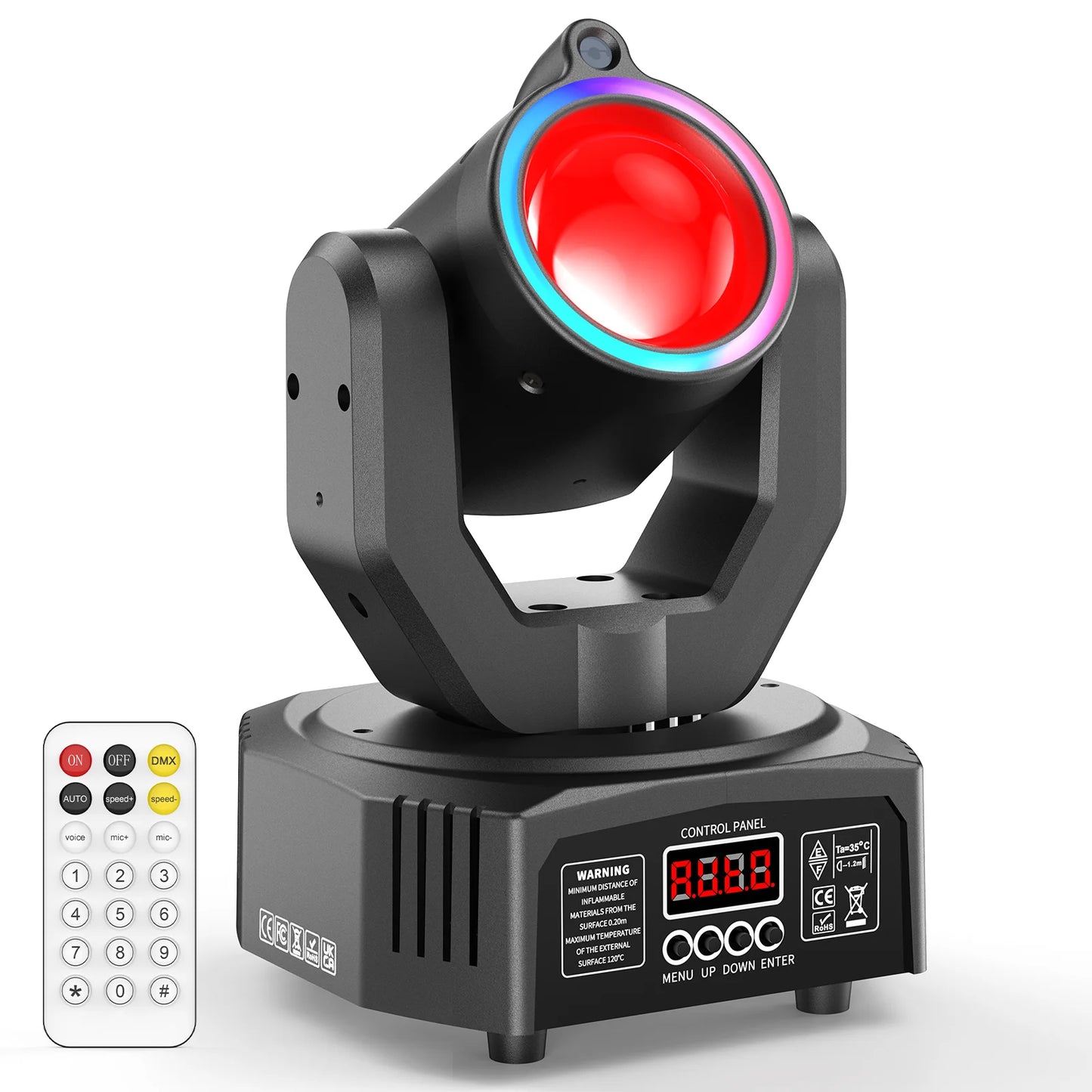 Mini 30W Spot Beam Moving Head Light LED 4IN1 RGBW Effect Strobe