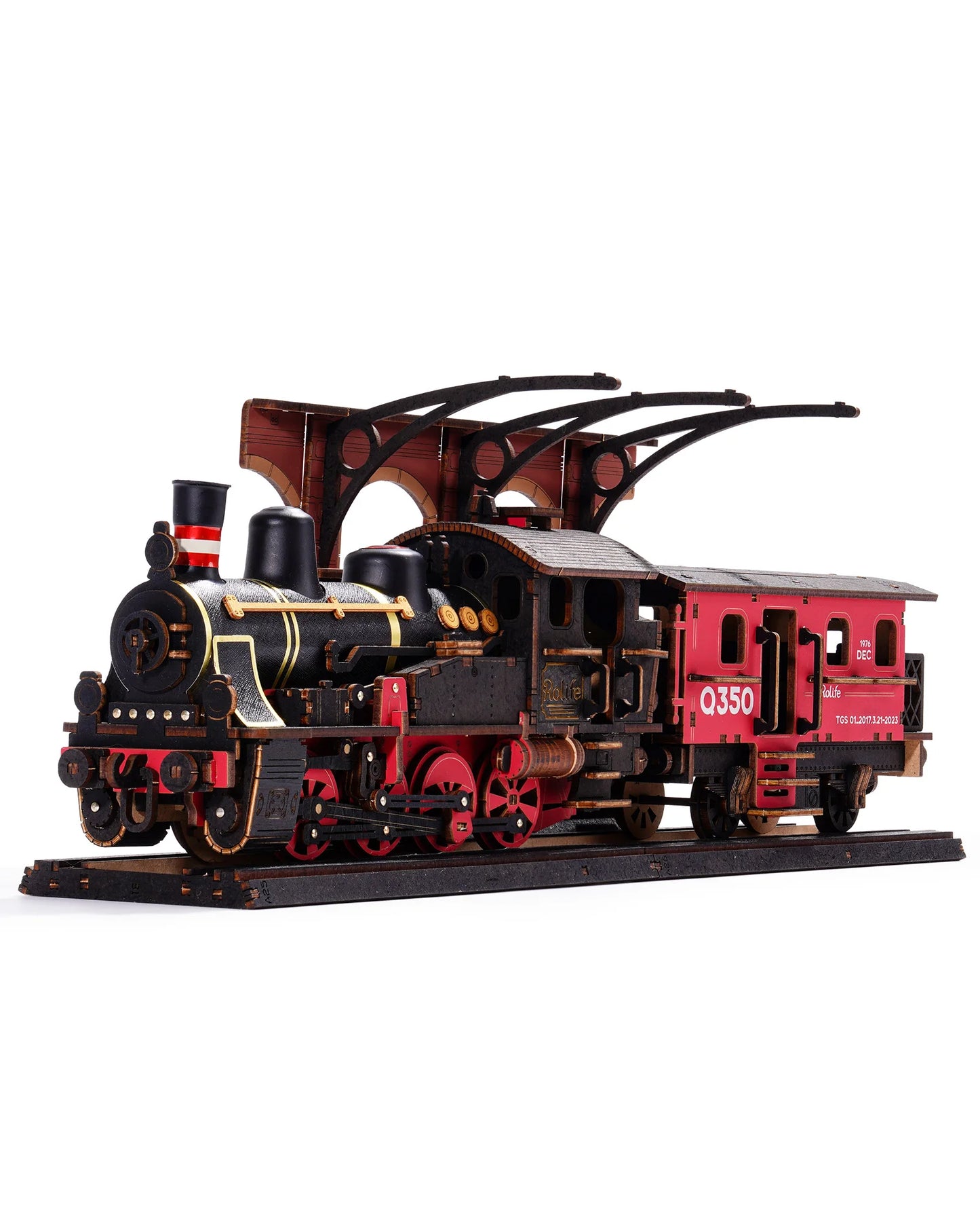 3D Wooden Puzzle Traditional Rolife Steam Journey Train Model