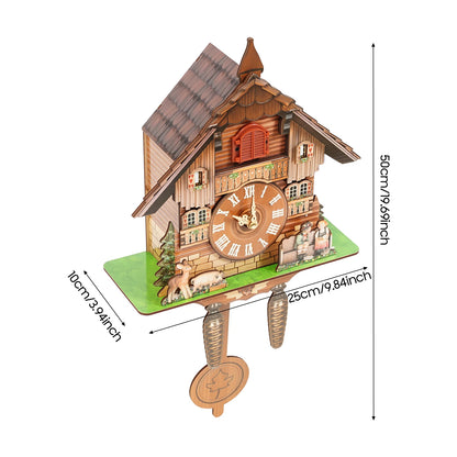 Wall Mount Wooden Cuckoo Clock