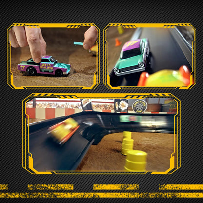 VATOS CRASH RACERS Track Speed Collision Racing Car Set