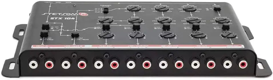 STX 104 PRO 5-Way Digital Car Audio Crossover with EQ