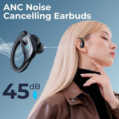 Active Noise Cancelling Bluetooth Earbuds with 90Hrs Playback