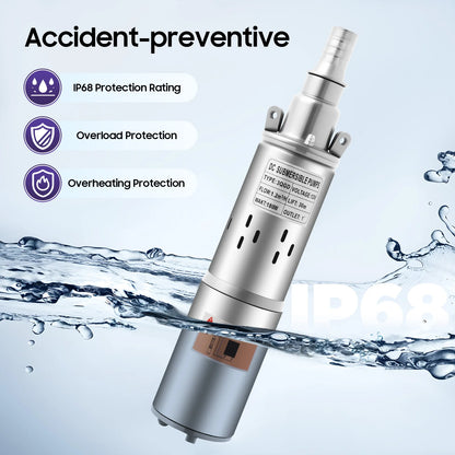 12/24V Solar Submersible Water Pump