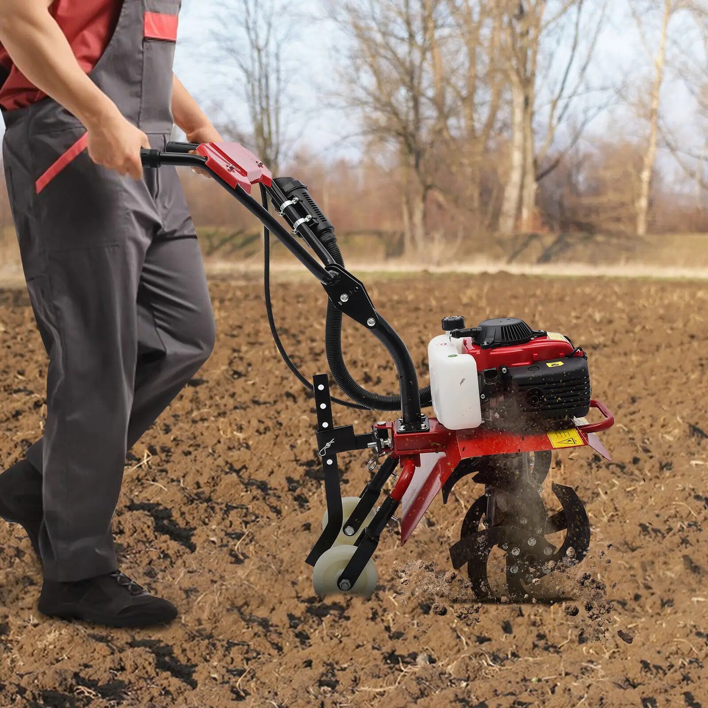 63cc 4-Stroke Gas Power Cultivator Clearance Walk Behind