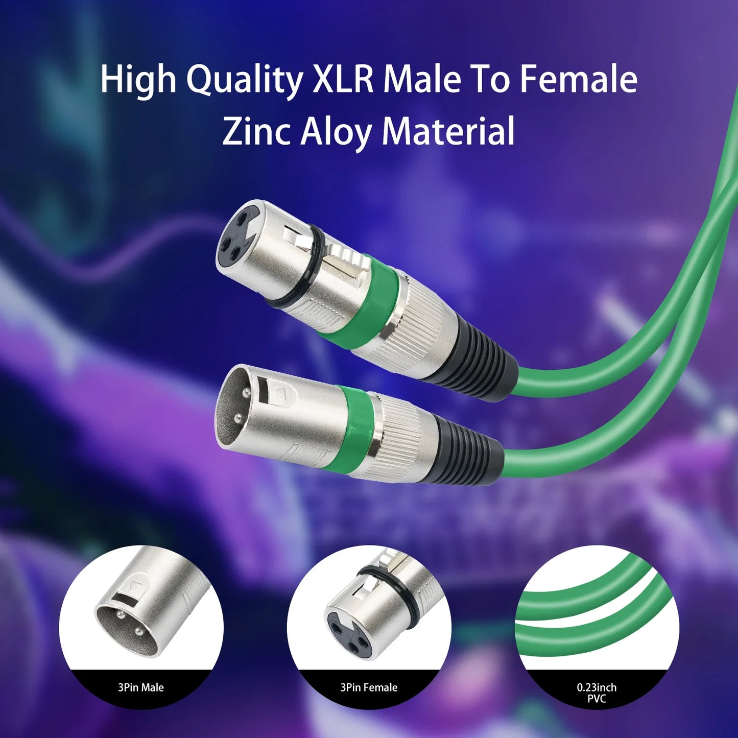 XLR Male To Female Mic Cable