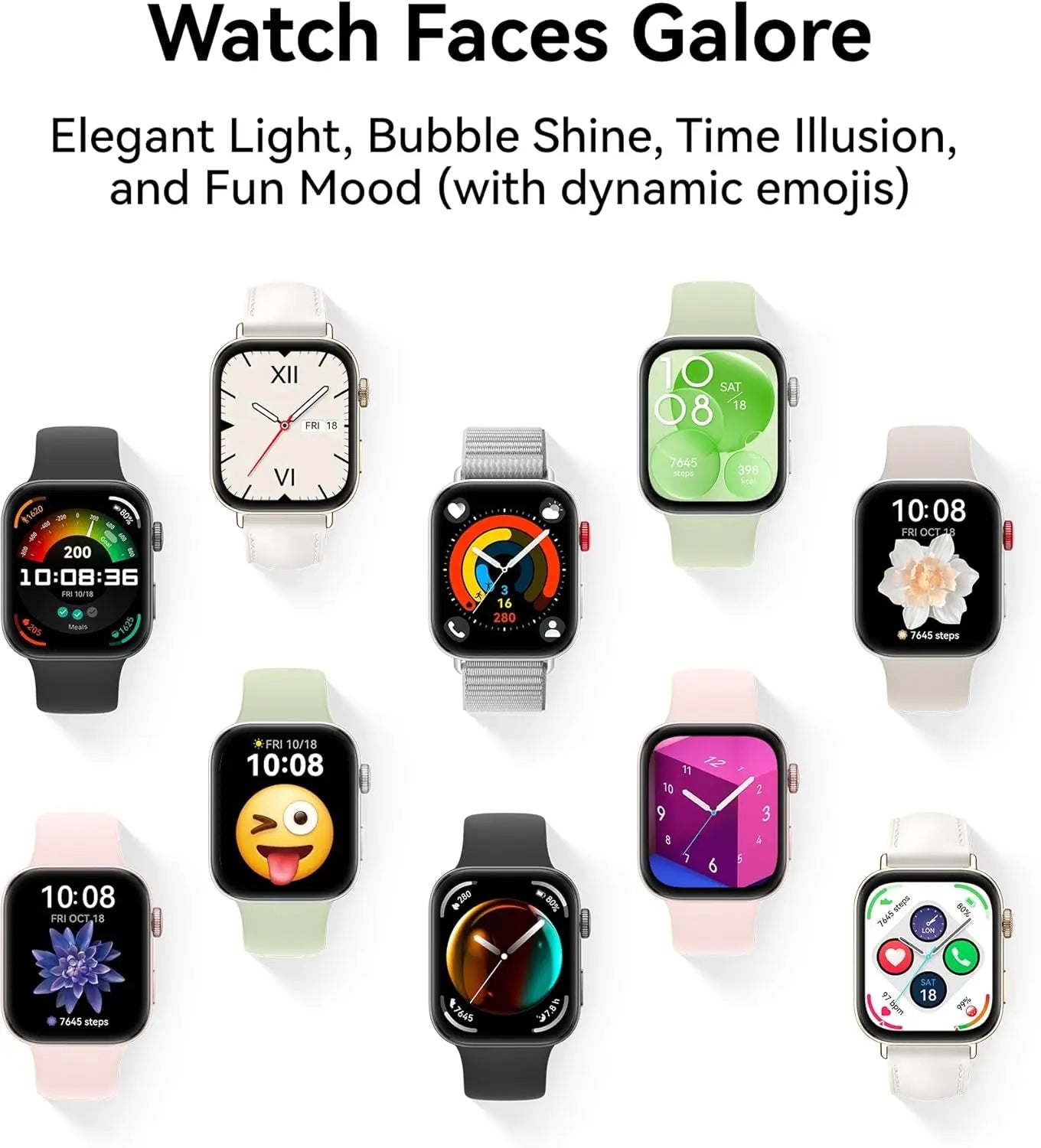 Fit Watch 1.82" AMOLED Display, Ultra-Slim Design, All-Round Fitness Management