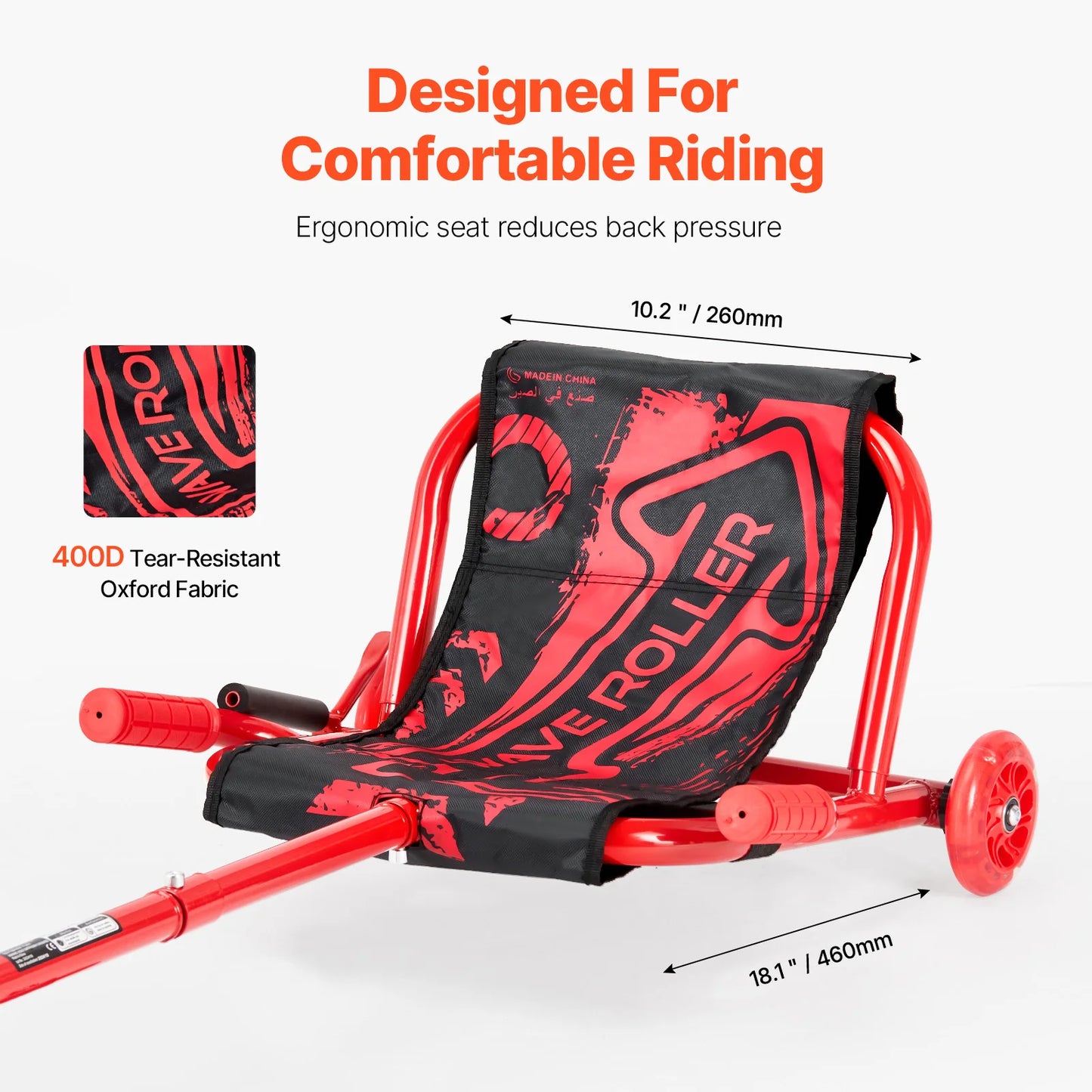 132/198lbs Kids Ride on Scooter With Side-to-Side Swing