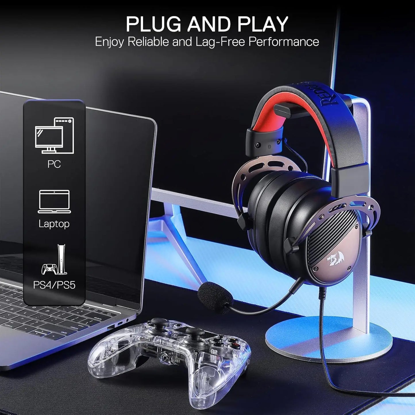 USB Wired Gaming Noise-Canceling, Microphone, Headset