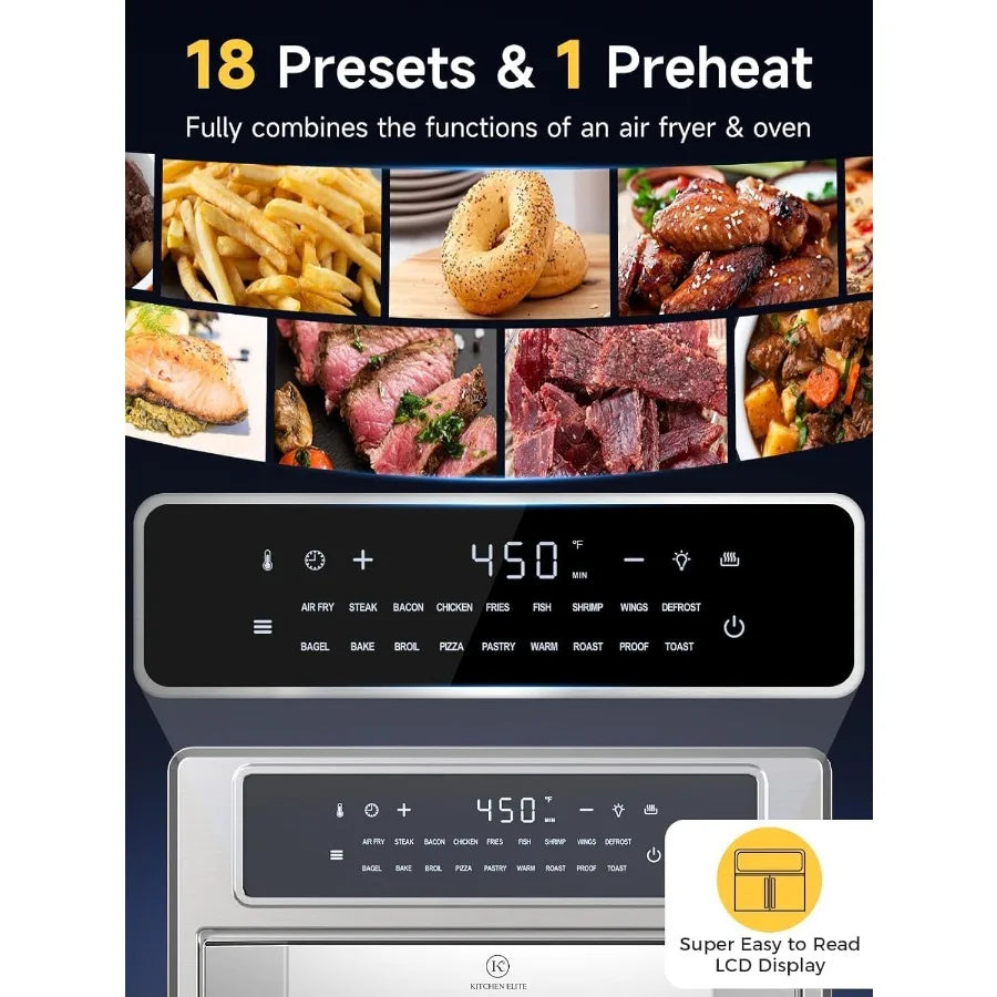26.4 Qt Convection Oven Toaster Air Fryer Combo