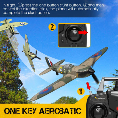 RC Spitfire 400 Plane, 2.4Ghz 4CH 6-axis Stabilizer System