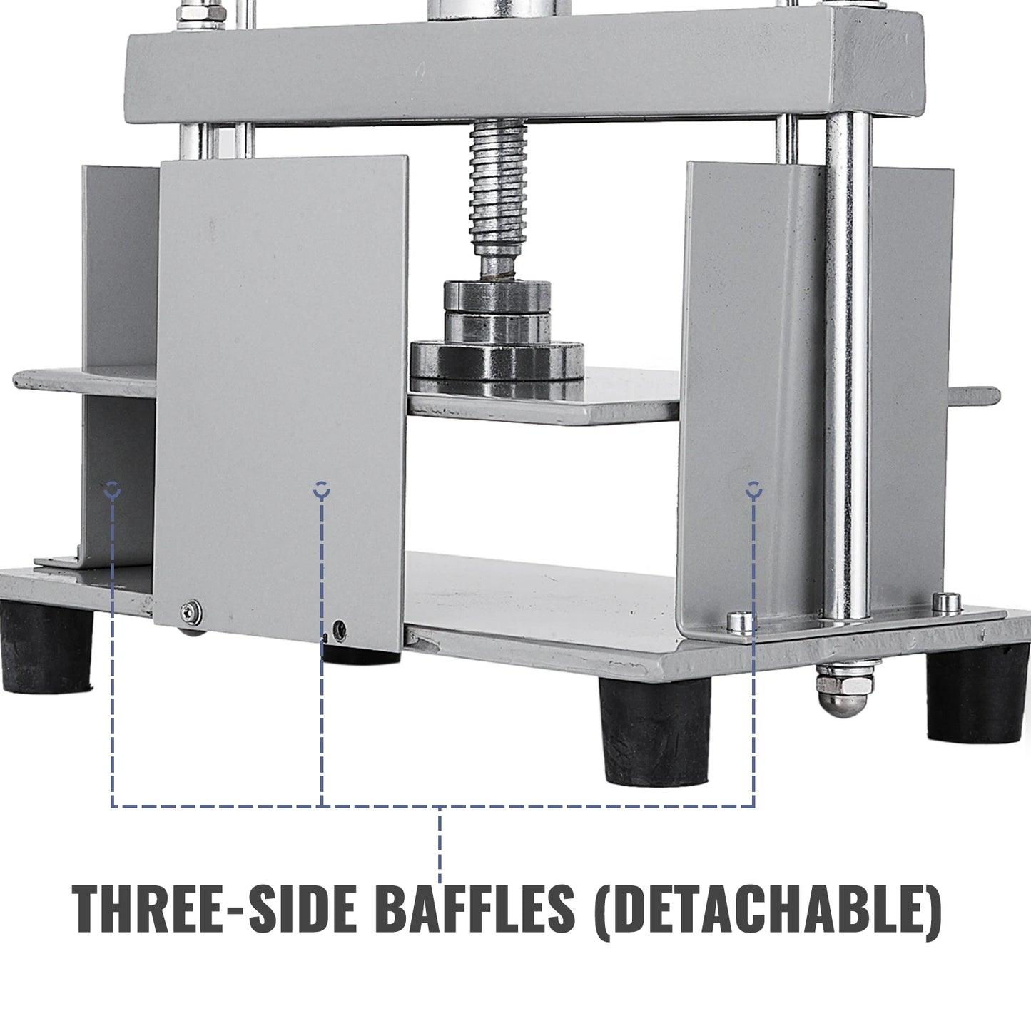 Manual Paper Press Machine 12x8.6 in for A4 Paper 10cm Thickness Steel Frame for Papermaking or Book Press