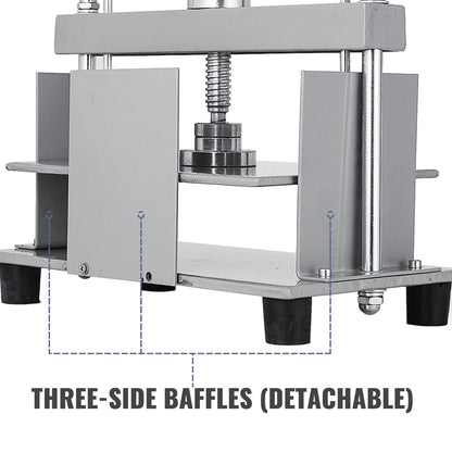 Manual Paper Press Machine 12x8.6 in for A4 Paper 10cm Thickness Steel Frame for Papermaking or Book Press