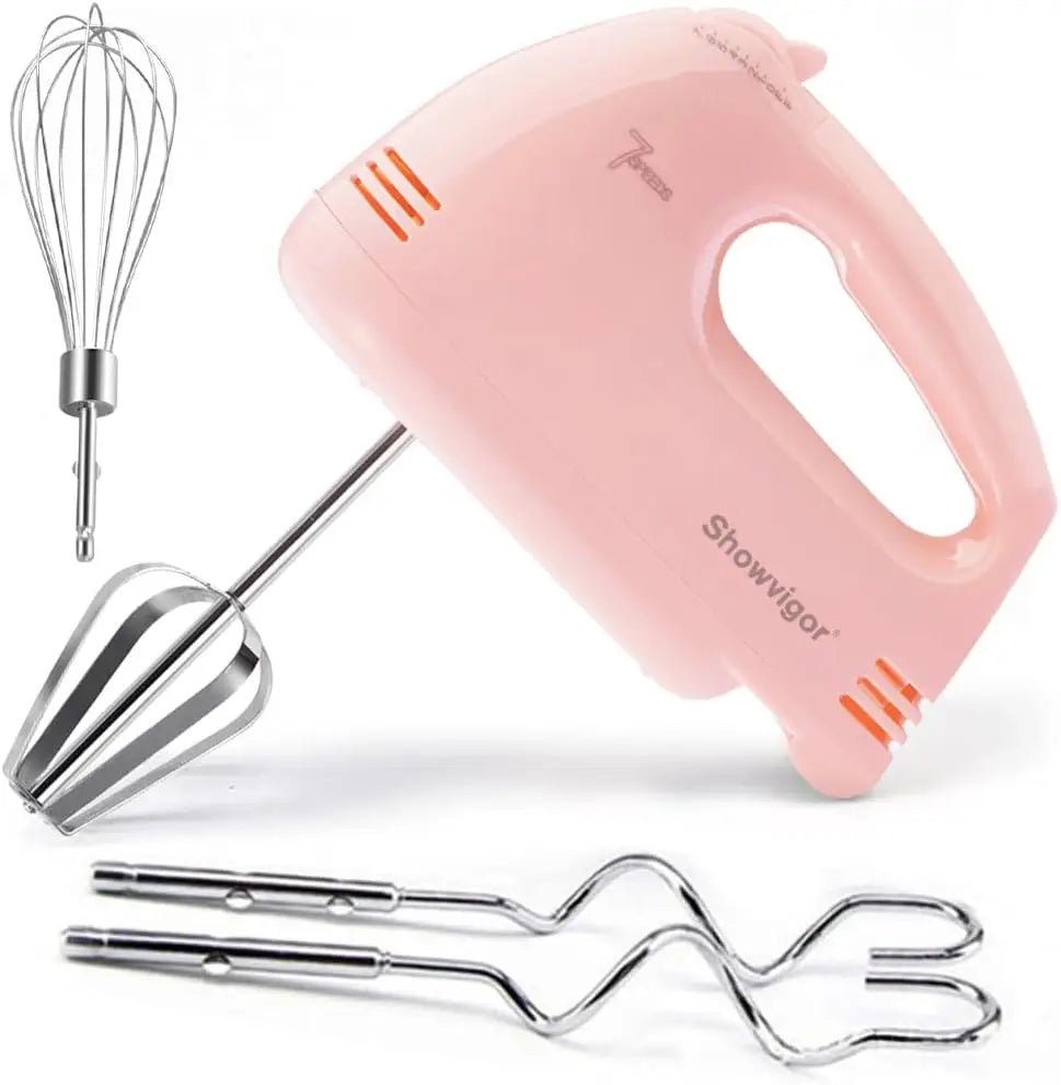 Electric Hand Mixer With 5 Stainless Steel Attachments