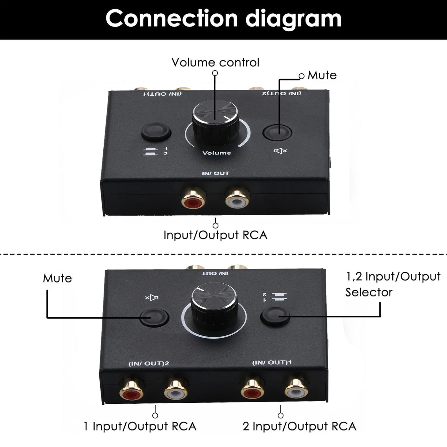 1Pc Audio Switcher