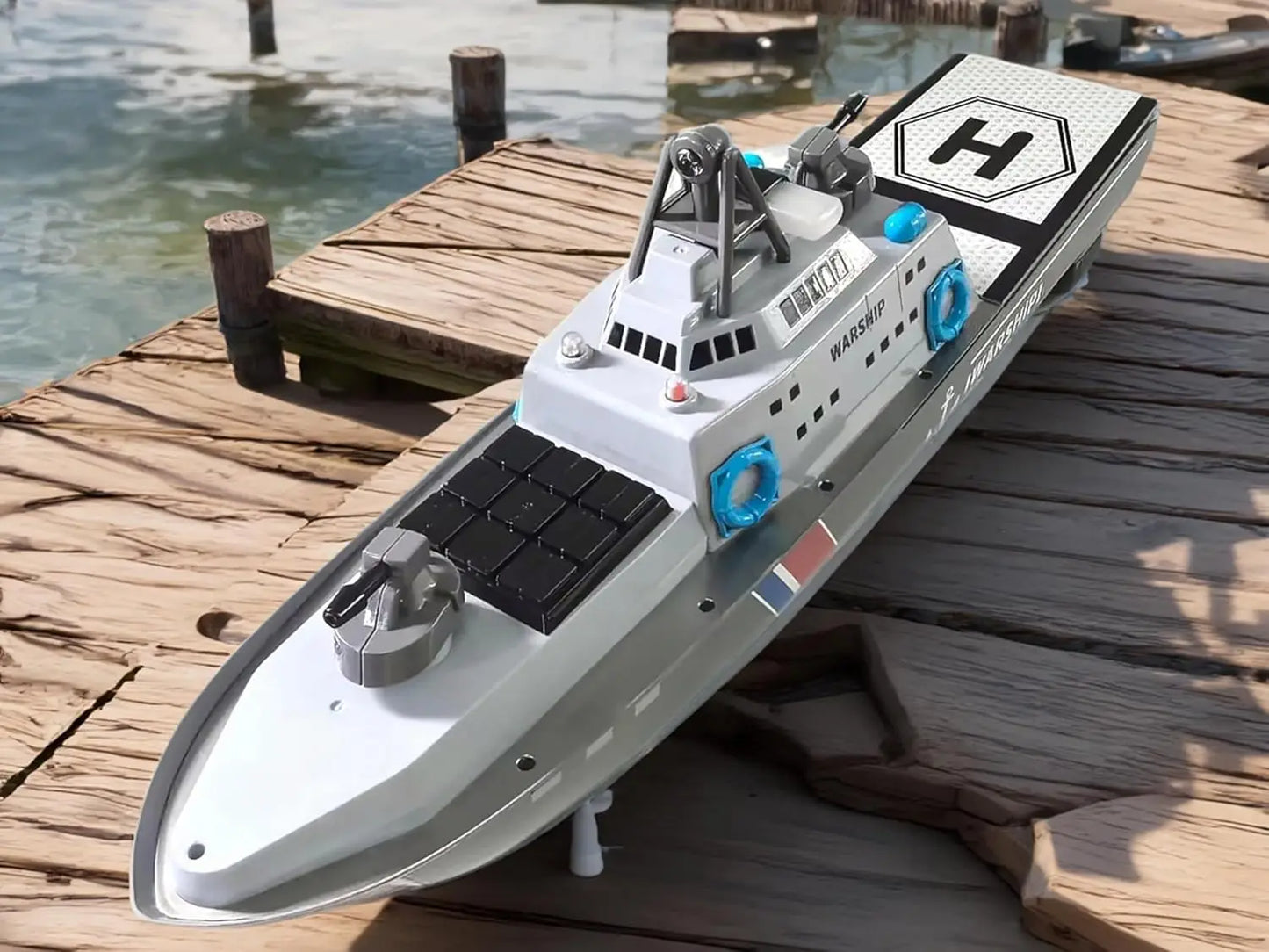 22" Inch Remote Controlled Warship Battleship Helicopter Carrier