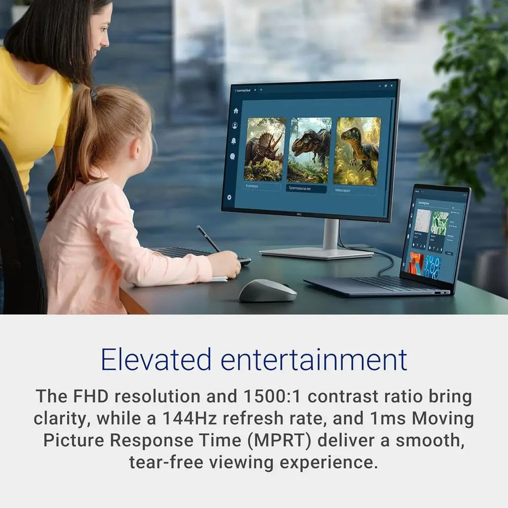 27 Plus Monitor - S2725HSM - 27-inch HD (1920x1080) 144Hz 1ms Display, 2 x 3W Speakers, HDMI Contivity, Height//Pivot/Swivel Adj