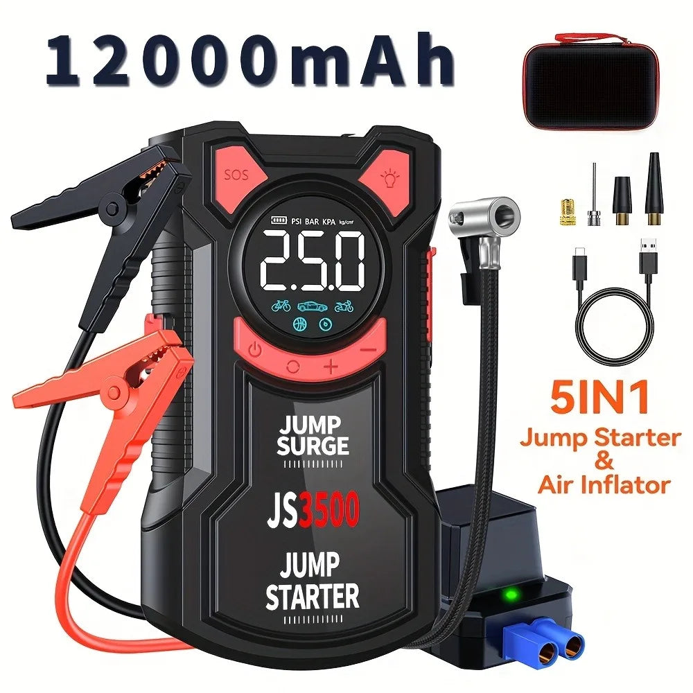 5-in-1 Multifunctional Air Pump Jump Starter