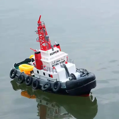 Henglong Remote Control Rescue Speedboat 2.4g Wireless Fire Rescue Spray Boat